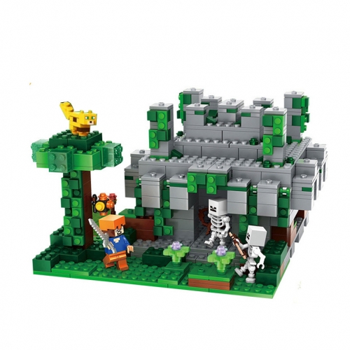 MineCraft Compatible Building Blocks Mini Figure Toys The Jungle Temple 598Pcs Set