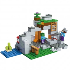 MineCraft Compatible The Zombie Cave Building Blocks Mini Figure Toys 208Pcs 81056