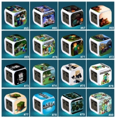 MineCraft Multifunctional Digital Alarm Clock with Colorful Light Night Light NO.65-NO.80