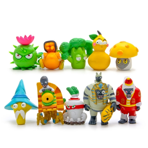 10Pcs Set Plants vs Zombies PVC Action Figures Display Toys Decorations 8th Genaration