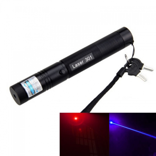 200MW Red / Purple Laser Pointer Pen with Safety Lock 301