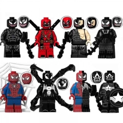 Spider Man Compatible Block Mini Figure Toys 8Pcs Set XP071-078