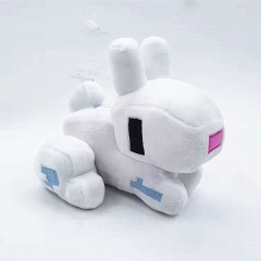 Minecraft White Rabbit Plush Toy Stuffed Animal 16cm/6.3Inch