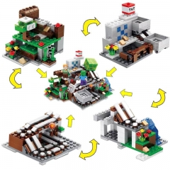 Minecraft The Small Mountain Cave Building Blocks Mini Figures Toys Set 30090