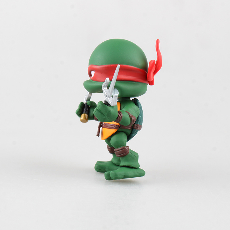 4Pcs Teenage Mutant Ninja Turtles Figure Toys Action Figures 7.5cm ...