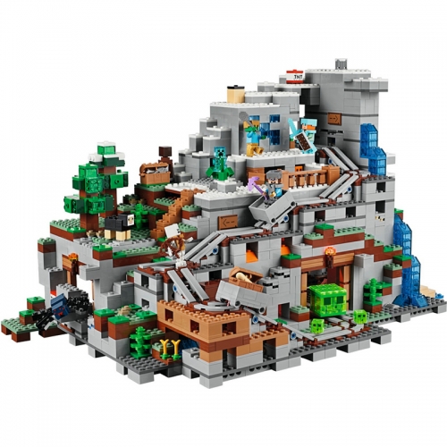 MineCraft Lego Compatible The Mountain Cave Building Blocks 2688Pcs Set 76010
