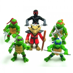 Teenage Mutant Ninja Turtles Action Figures Mini PVC Toys 6Pcs Set 5cm/2Inch