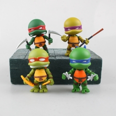 4Pcs Teenage Mutant Ninja Turtles Figure Toys Action Figures 7.5cm/3Inch Tall