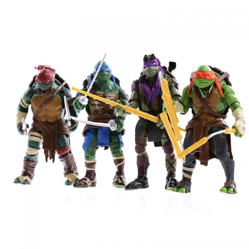 4Pcs Set Teenage Mutant Ninja Turtles Figure Toys Action Figures 12cm/4.7inch