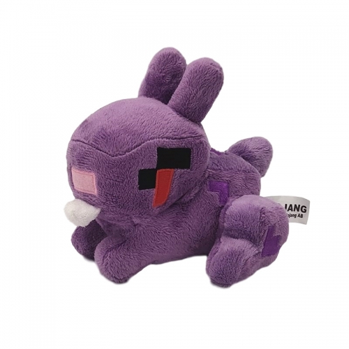 Minecraft Purple Rabbit Plush Toy Stuffed Animal 16cm/6.3Inch