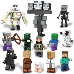 Minecraft Herobrine Lego Compatible Building Blocks Mini Figures Toys 13Pcs Set XL04