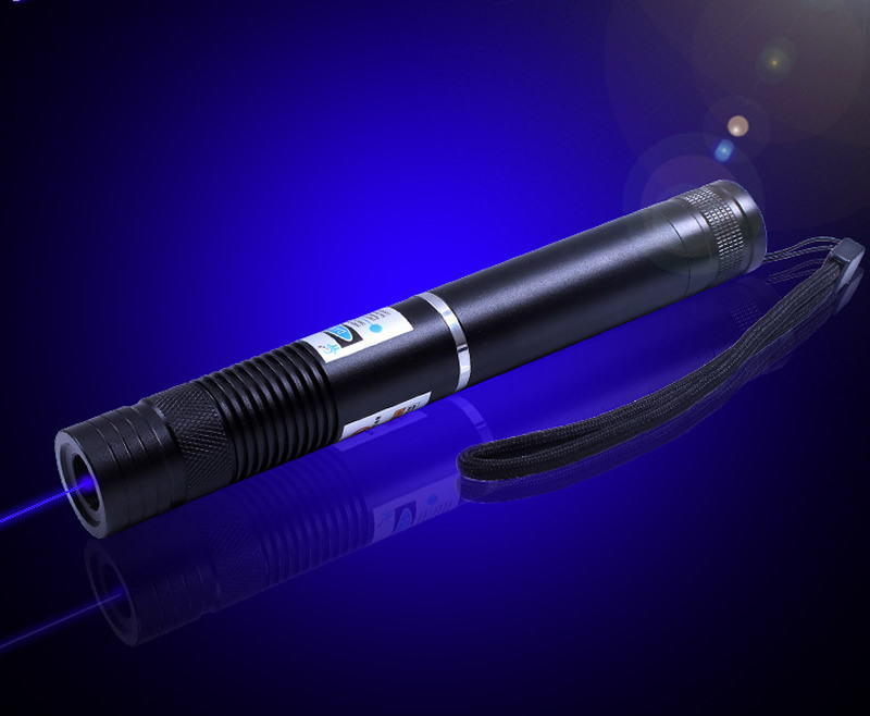 7.4V 450nm Aluminium Alloy Laser Pointer High Power Burning Laser Torch