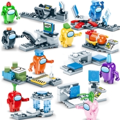 8-In-1 Set Among Us Compatible Building Blocks Mini Figure Toys LB333