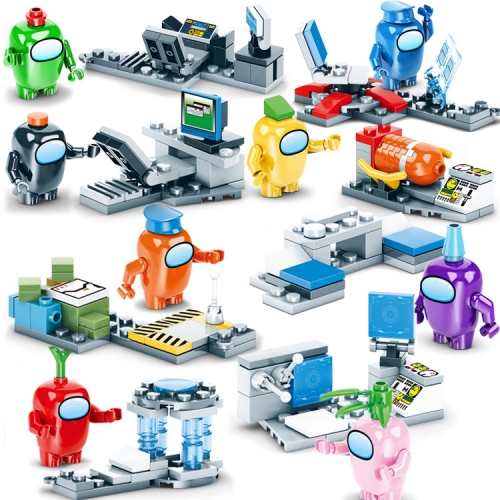 8-In-1 Set Among Us Lego Compatible Building Blocks Mini Figure Toys LB333