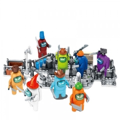 8-In-1 Set Among Us Lego Compatible Building Blocks Mini Figure Toys DLP9128