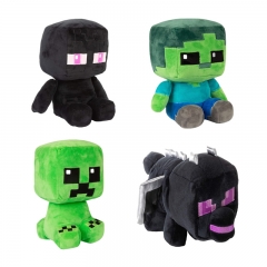 Minecraft Baby Series Plush Toys Enderman Zombie Creeper Ender Dragon Stuffed Animals 26cm/10Inch
