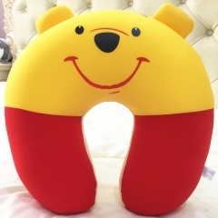 Comfort Foam Particles U Neck Travel Pillow Cute Cartoon Pattern - Winnie