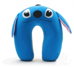 Comfort Foam Particles U Neck Travel Pillow Cute Cartoon Pattern - Stitch