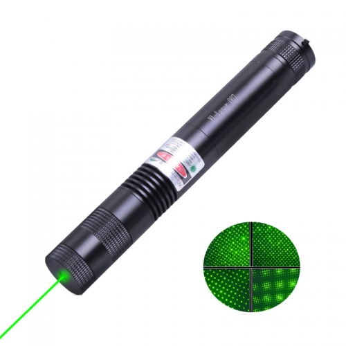 2000MW High Power 532NM Green Laser Pointer Pen Focus Adjustable with Starry Cap 007