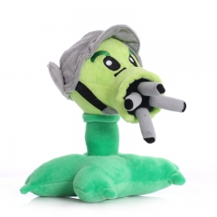 Plants vs Zombies Gatlin Peashooter Plush Toy Stuffed Doll 17cm/6.7inch