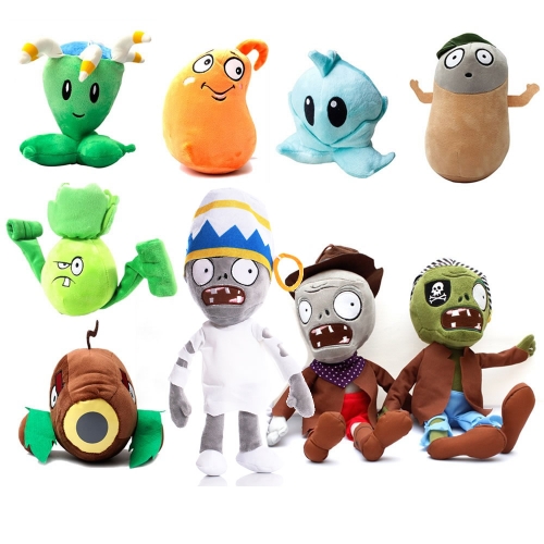 Plants vs Zombies 2 Plush Toys Stuffed Animals 9Pcs Set 15-30cm/6-12" Tall