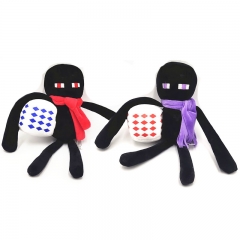 MineCraft Plush Enderman Toys Stuffed Dolls with Scarf and Dice 26cm/10.2Inch