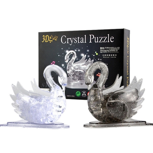 Swan 3D Crystal Jigsaw Puzzles DIY Model Toys 44Pcs