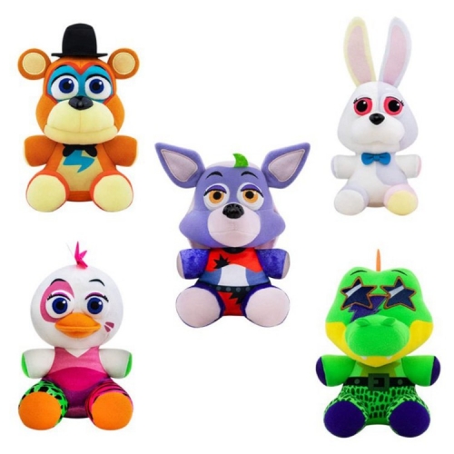 Five Nights at Freddy's New Freddy Crocodile Chica Bunny Fox Plush Toys Stuffed Animals 18cm/7Inch