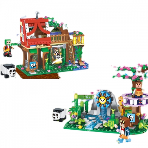 MineCraft The The Panda Garden Lego Compatible Assembly Building Blocks Mini Figure Toys SX1037 / SX1038