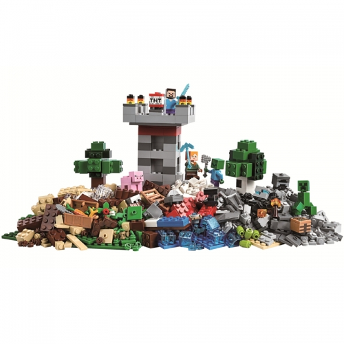 MineCraft The Crafting Box Lego Compatible Assembly Building Blocks Mini Figure Toys 612Pcs Set SX1043