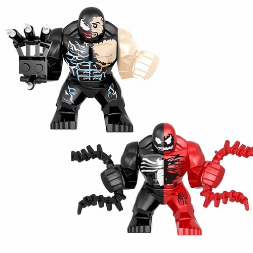 Venom & Carnage Lego Compatible Building Blocks Mini Figure Toy Big Size 7.5cm/3Inch 2Pcs Set