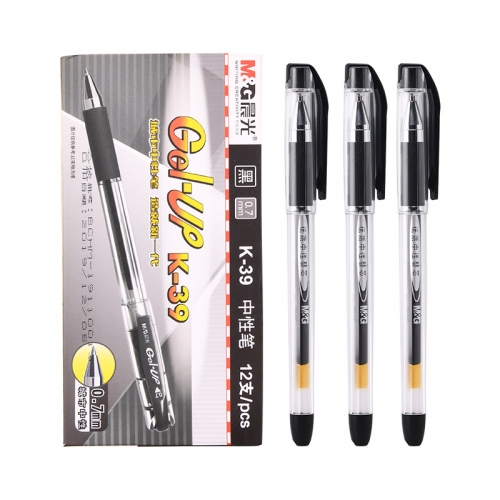 M&G 0.7mm Office Gel Pens Black Ink K39