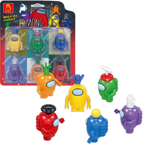 Among Us Compatible Blocks Mini Figure Toys 6Pcs Set