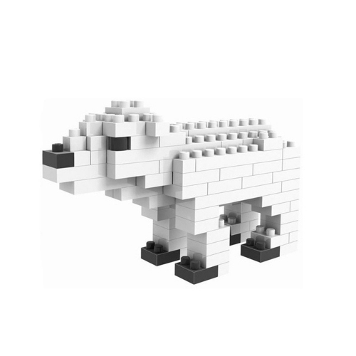 LOZ Animal Series Polar Bear Diamond Mini Building Blocks DIY Block Toys 100Pcs Set