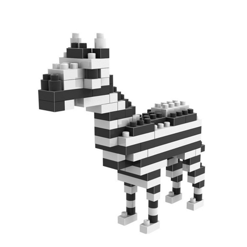 LOZ Animal Series Zebra Diamond Mini Building Blocks DIY Block Toys 100Pcs Set