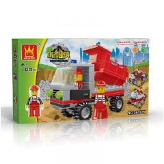 WANGE Slag Truck Compatible Building Blocks Mini Figure Toys 100Pcs Set 26072