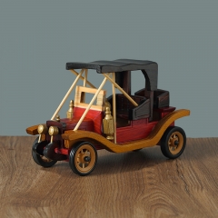 10 Inches Handmade Wooden Retro Classic Car Models Decorations