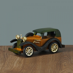 8 Inches Handmade Wooden Retro Classic Reproduction Car Models Decorations