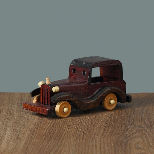 6 Inches Handmade Wooden Retro Classic Reproduction Car Models Decorations