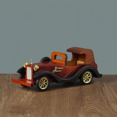 10 Inches Handmade Wooden Retro Classic Reproduction Car Models Decorations