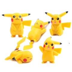 5Pcs Set Pokemon Pikachu Roles Action Figures PVC Toys 1.5Inch Tall