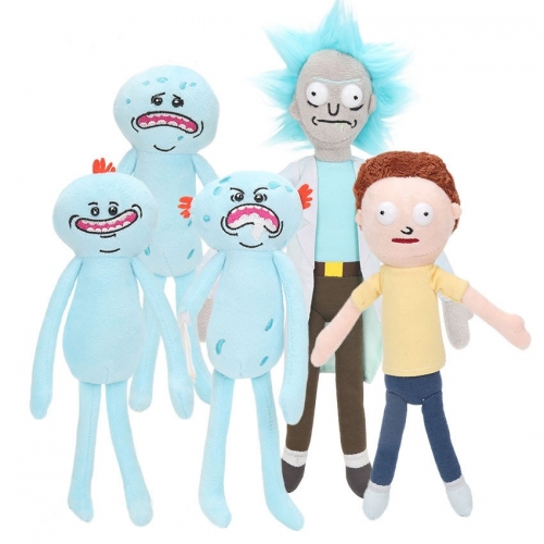 Rick and Morty Mr. Meeseeks Plush Toys Stuffed Dolls 24-30CM/9.5-12Inch