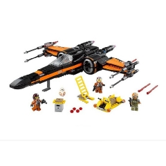 Star Wars Poe's X-Wing Fighter Building Blocks Kit Mini Figure Toys 742Pcs 10466