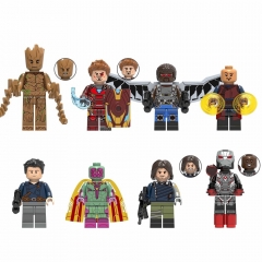 8Pcs Super Heroes Compatible Building Blocks Minifigures Toys X0217 (941-948)