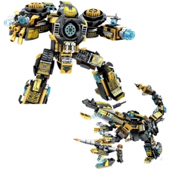Mech Armor Iron Man Block Figure Toys 2 Modes for Transformation Compatible Building Kit 393 Pieces MK23