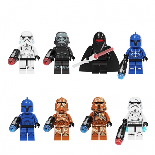 8Pcs Star Wars The Stormtrooper Series Building Blocks Mini Figure Toys PG8287