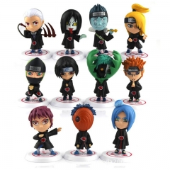 Naruto PVC Action Figures Toys Cake Toppers Anime Figure 11Pcs Set