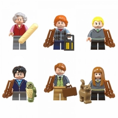 6Pcs Harry Potter Series Minifigures Building Blocks Mini Figure Toys WM6046