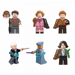 6Pcs Harry Potter Series Minifigures Building Blocks Mini Figure Toys WM6048