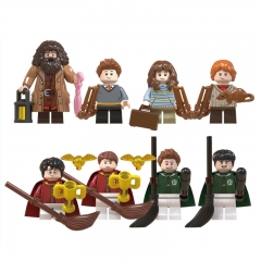 8Pcs Harry Potter Series Minifigures Building Blocks Mini Figure Toys WM6045